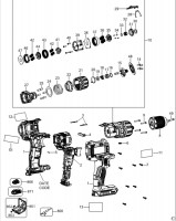 DeWalt DCD778M1T Cordless Hammer TYPE 2 Spare Parts